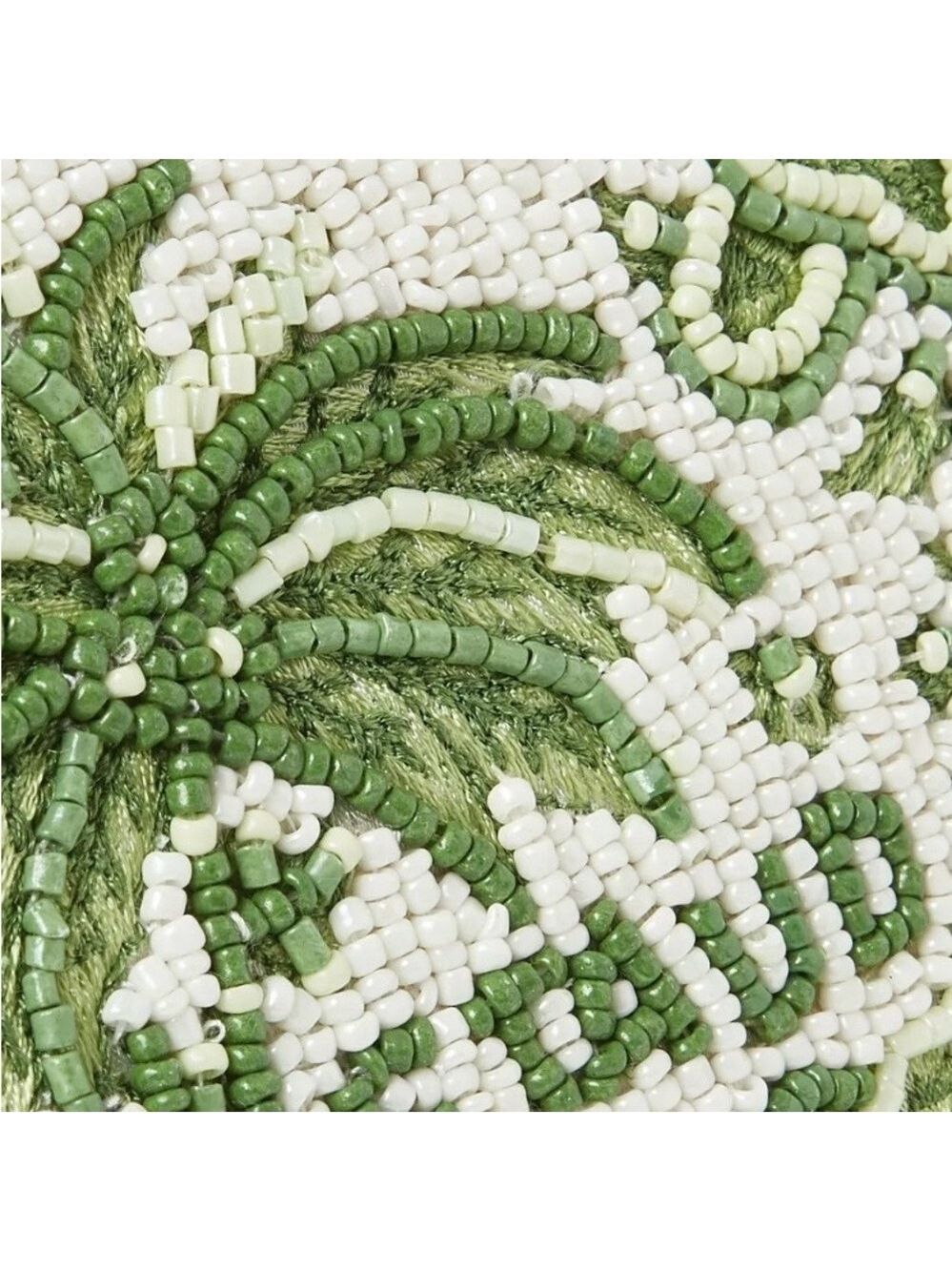 RARE Staud Tommy Beaded Bag - Green and‎ White NWT - Picture 3 of 10